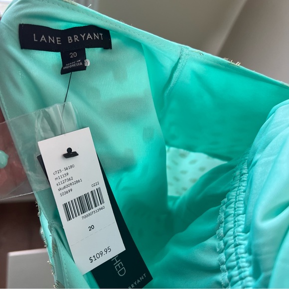 Lane Bryant Flutter Sleeve Surplice Neck Foil Dot Maxi Dress Size 20 - Picture 7 of 12